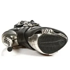 Bottines Gothiques Cuir NEW ROCK 'magneto' -Vêtements Gothiques mag004c1 6 600