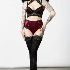 Soutien-gorge Gothique KILLSTAR 'Mercy' -Vêtements Gothiques mercy lace bra blood b x1600 900
