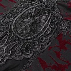 Robe Noire Et Rouge PUNK RAVE 'inkiria Blood' -Vêtements Gothiques mg 1841 900