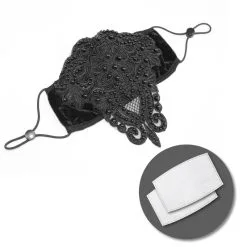 DEVIL FASHION Masque Gothique Romantique En Velours -Vêtements Gothiques mk0192 900