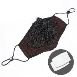 DEVIL FASHION Masque Punk En Tissu -Vêtements Gothiques mk0302 900