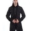 Manteau POIZEN INDUSTRIES 'monarch' -Vêtements Gothiques monarch coat mens black brocade poizen industries 156 900