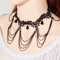 DISCOBOLE Collier Gothique Ras De Cou -Vêtements Gothiques n3130