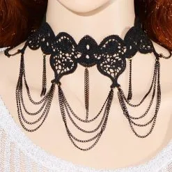 DISCOBOLE Collier Gothique Ras De Cou