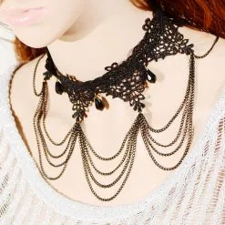 DISCOBOLE Collier Gothique Ras De Cou -Vêtements Gothiques n3137