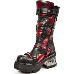 Bottes Cuir New Rock M.1021-C2 -Vêtements Gothiques new rock m 1021 c2 4 zoom