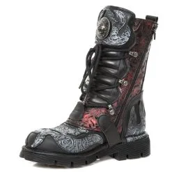 Bottes Cuir New Rock M.373CZ-C93 -Vêtements Gothiques new rock m 373cz c93 3 zoom