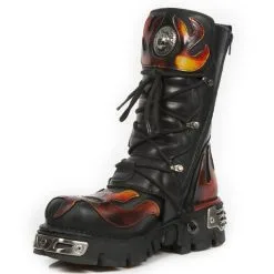 Bottes Cuir New Rock M.378-C1 -Vêtements Gothiques new rock m 378 c1 4 zoom