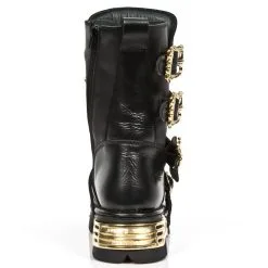 Bottes Cuir New Rock M.391GOLD-C1 -Vêtements Gothiques new rock m 391gold c1 5 zoom