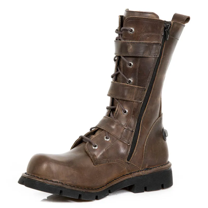 Bottes Cuir Marron New Rock M.710-C4 5 Bottes Cuir Marron New Rock M.710-C4 – Image 3