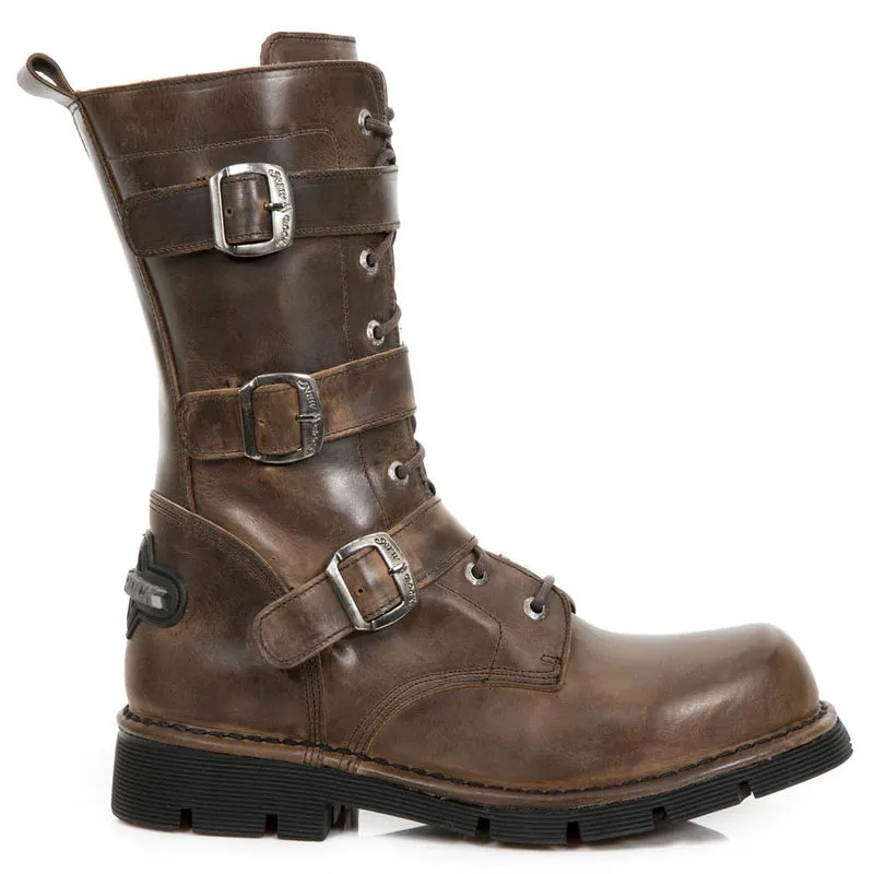 Bottes Cuir Marron New Rock M.710-C4 3 Bottes Cuir Marron New Rock M.710-C4