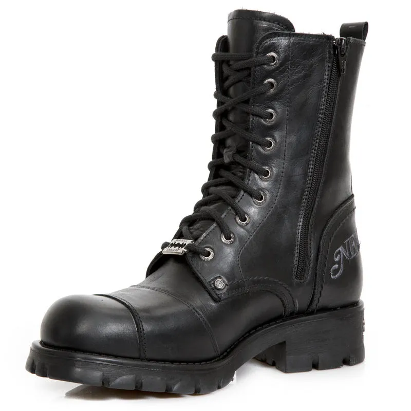 Bottines Cuir Noir New Rock M.7645-C1 5 Bottines Cuir Noir New Rock M.7645-C1 – Image 3