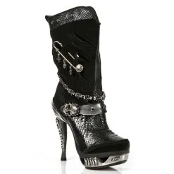 Bottes Noires New Rock M.MAG034-S1 9 Bottes Noires New Rock M.MAG034-S1 -Vêtements Gothiques new rock m mag034 s1 2 zoom