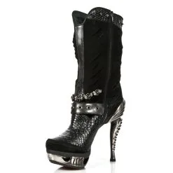 Bottes Noires New Rock M.MAG034-S1 11 Bottes Noires New Rock M.MAG034-S1 -Vêtements Gothiques new rock m mag034 s1 4 zoom