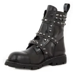 Bottines Style Gothique New Rock M.MILI153-C1 -Vêtements Gothiques new rock m mili153 c1 3 zoom