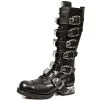 Bottes Cuir New Rock M.MR009-C1 -Vêtements Gothiques new rock m mr009 c1 zoom
