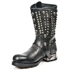 Bottes Cuir New Rock M.MR020-C1 11 Bottes Cuir New Rock M.MR020-C1 -Vêtements Gothiques new rock m mr020 c1 4 zoom