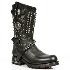 Bottes Cuir New Rock M.MR025-C1 -Vêtements Gothiques new rock m mr025 c1 2 zoom