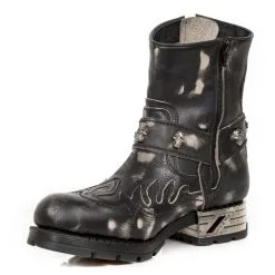 Bottines Biker's New Rock M.MR041-C11 10 Bottines Biker's New Rock M.MR041-C11 -Vêtements Gothiques new rock m mr041 c11 3 zoom