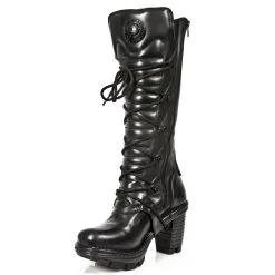 Bottes Cuir New Rock M.NEOTR014-C1 -Vêtements Gothiques new rock m neotr014 c1 4 zoom