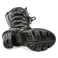 Bottes Cuir New Rock M.NEOTR014-C1 -Vêtements Gothiques new rock m neotr014 c1 6 zoom