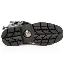 Rangers Cuir New Rock M.NEWMILI090-C1 -Vêtements Gothiques new rock m newmili090 c1 6 zoom