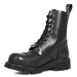 Rangers Cuir New Rock M.NEWMILI119-C1 -Vêtements Gothiques new rock m newmili119 c1 4 zoom