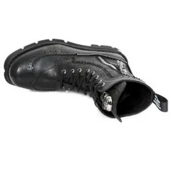 Bottines En Cuir New Rock M.NEWMILI120-C2 -Vêtements Gothiques new rock m newmili120 c2 6 zoom