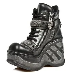 Bottines Cuir New Rock M.SP0002-C1 -Vêtements Gothiques new rock m sp0002 c1 4 zoom