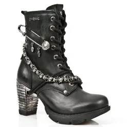 Bottines Cuir New Rock M.TR025-C1 -Vêtements Gothiques new rock m tr025 c1 2 zoom