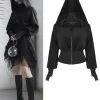 Veste Zippée PUNK RAVE 'lune Noire' -Vêtements Gothiques opy488 900
