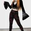 Leggings Velours KILLSTAR 'Ora' -Vêtements Gothiques ora leggings w b x1600 900