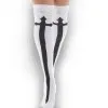 Grandes Chaussettes Blanches PAMELA MANN -Vêtements Gothiques otksockswithblackcrossfront 0426web 2048x 900
