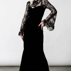 Haut Romantique KILLSTAR 'poison Fang' 10 Haut Romantique KILLSTAR 'poison Fang' -Vêtements Gothiques poison fang long sleeve top c x1600 900