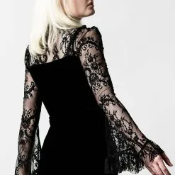 Haut Romantique KILLSTAR 'poison Fang' 9 Haut Romantique KILLSTAR 'poison Fang' -Vêtements Gothiques poison fang long sleeve top d x1600 900