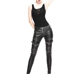 DEVIL FASHION Pantalon Goth Rock Femme -Vêtements Gothiques pt033012 900