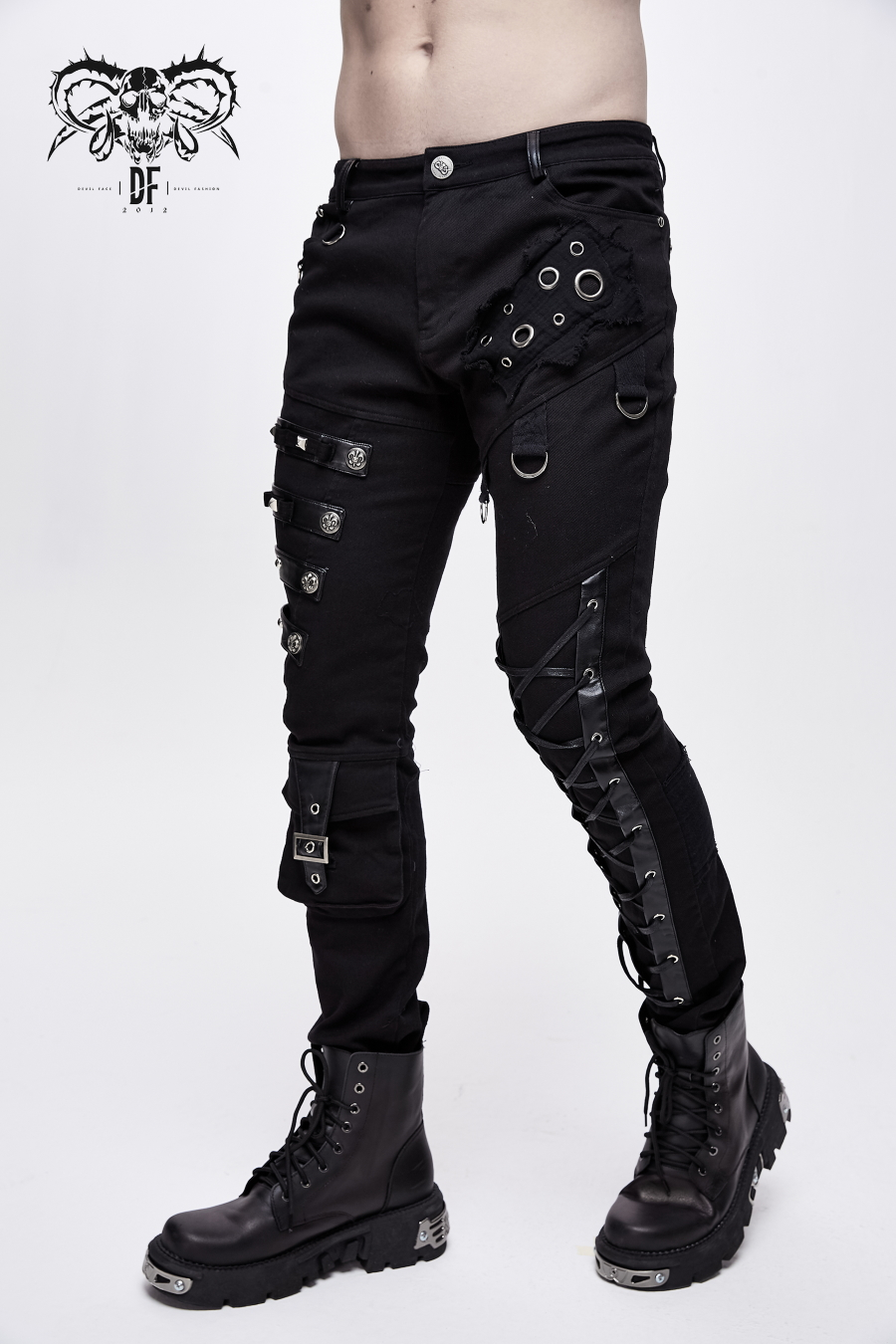 Pantalon DEVIL FASHION 'black Dragan' 4 Pantalon DEVIL FASHION 'black Dragan' – Image 2