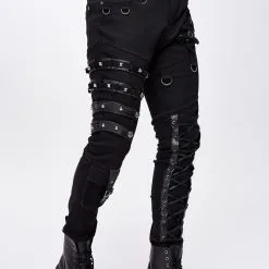Pantalon DEVIL FASHION 'black Dragan' 9 Pantalon DEVIL FASHION 'black Dragan' -Vêtements Gothiques pt1008 900