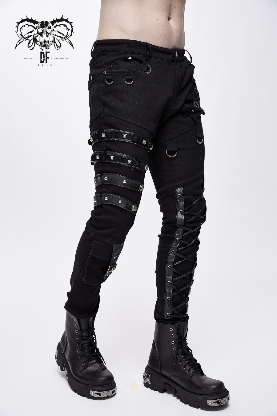 Pantalon DEVIL FASHION 'black Dragan' 5 Pantalon DEVIL FASHION 'black Dragan' – Image 3