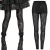 Leggings PUNK RAVE 'skull Snake' -Vêtements Gothiques punk rave leggings weirdo mit skulls und snakeskin muster 900