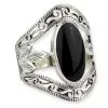 EtNox Bague Gothique En Argent 2 EtNox Bague Gothique En Argent -Vêtements Gothiques r1195 54 luxxl silberring mit onyx 1 900