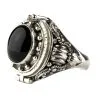 EtNox Bague Poison En Argent -Vêtements Gothiques r166o 54 silber giftring mit onyx 1 900