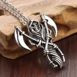 DISCOBOLE Pendentif The Reaper -Vêtements Gothiques reaper2 900