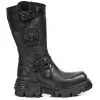 Bottes Biker's Cuir Noir NEW ROCK M.1601-S8 -Vêtements Gothiques rere