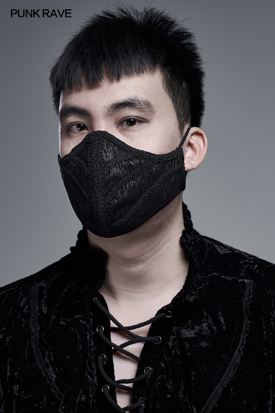 PUNK RAVE Masque Gothique En Tissu 3 PUNK RAVE Masque Gothique En Tissu
