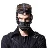 PUNK RAVE Masque Gothique En Simili Cuir Noir 'Hannibal' -Vêtements Gothiques s158