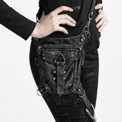 PUNK RAVE Sacoche Unisexe En Cuir Vegan -Vêtements Gothiques s1612 900 900