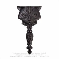 Miroir De Poche ALCHEMY GOTHIC 'sacred Cat' 7 Miroir De Poche ALCHEMY GOTHIC 'sacred Cat' -Vêtements Gothiques sacred cat hand mirror black 900
