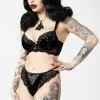 Soutien-gorge Gothique KILLSTAR 'Sacred Spirit' -Vêtements Gothiques sacred spirits velvet bralet d x1600 900