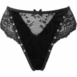 Culotte Gothique KILLSTAR 'Sacred Spirit' -Vêtements Gothiques sacredspiritsvelvetpanty b g x1600 900